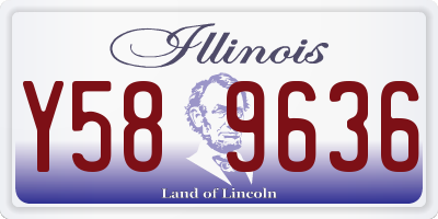 IL license plate Y589636