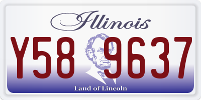 IL license plate Y589637