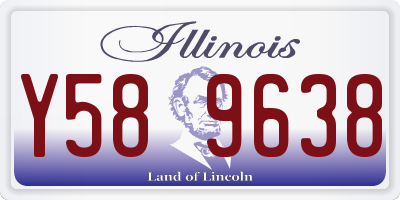 IL license plate Y589638