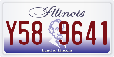 IL license plate Y589641