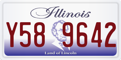 IL license plate Y589642