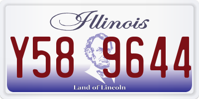 IL license plate Y589644