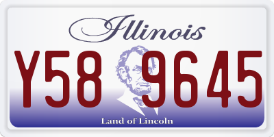 IL license plate Y589645