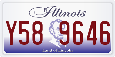 IL license plate Y589646