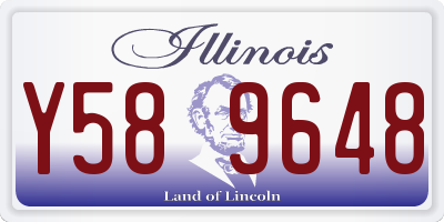 IL license plate Y589648