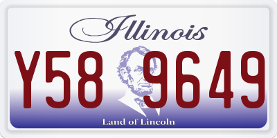 IL license plate Y589649