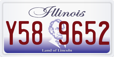 IL license plate Y589652