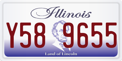 IL license plate Y589655