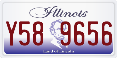 IL license plate Y589656