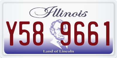 IL license plate Y589661