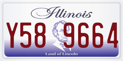 IL license plate Y589664