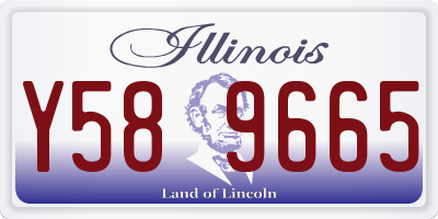 IL license plate Y589665