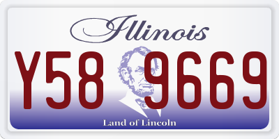 IL license plate Y589669