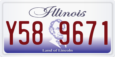 IL license plate Y589671