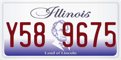 IL license plate Y589675