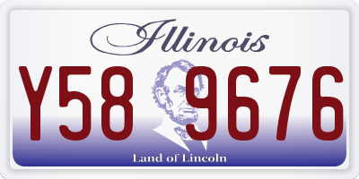 IL license plate Y589676