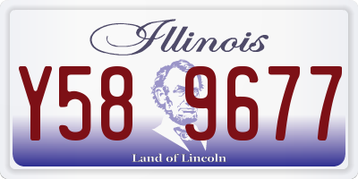 IL license plate Y589677