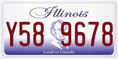IL license plate Y589678