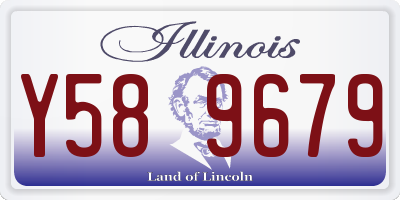 IL license plate Y589679