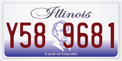IL license plate Y589681