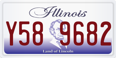 IL license plate Y589682