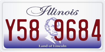 IL license plate Y589684