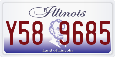 IL license plate Y589685