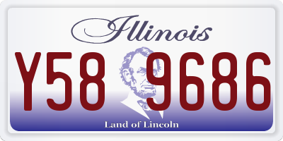 IL license plate Y589686