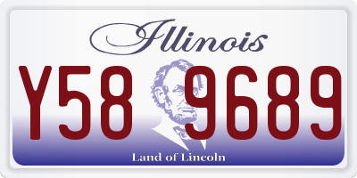 IL license plate Y589689
