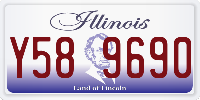 IL license plate Y589690