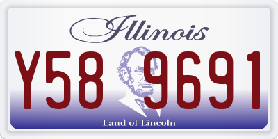 IL license plate Y589691