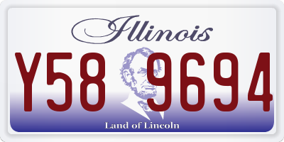 IL license plate Y589694