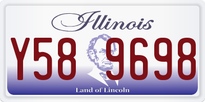 IL license plate Y589698