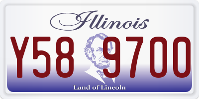 IL license plate Y589700