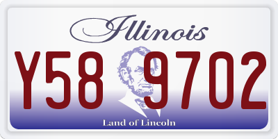 IL license plate Y589702