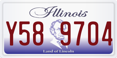 IL license plate Y589704