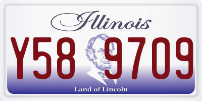 IL license plate Y589709