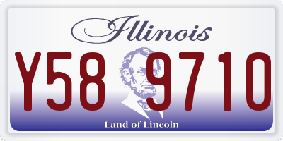 IL license plate Y589710