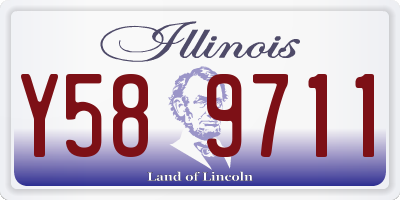 IL license plate Y589711