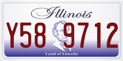 IL license plate Y589712