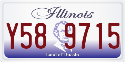 IL license plate Y589715