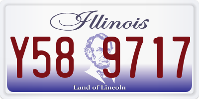 IL license plate Y589717
