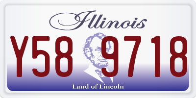 IL license plate Y589718
