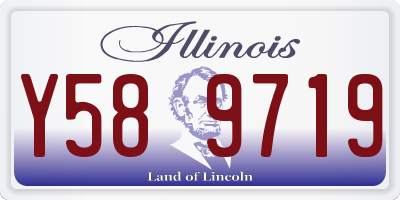 IL license plate Y589719