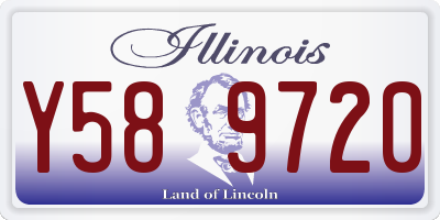 IL license plate Y589720