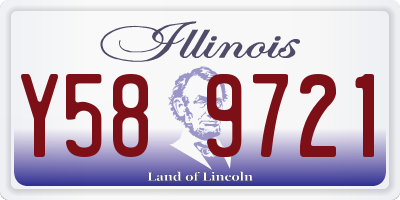 IL license plate Y589721