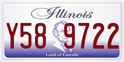 IL license plate Y589722