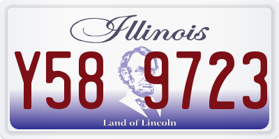 IL license plate Y589723