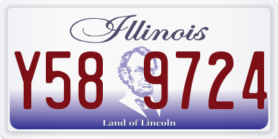 IL license plate Y589724