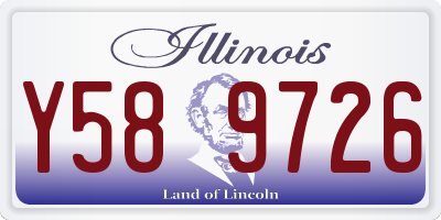 IL license plate Y589726